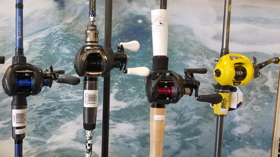fishing rod and reels